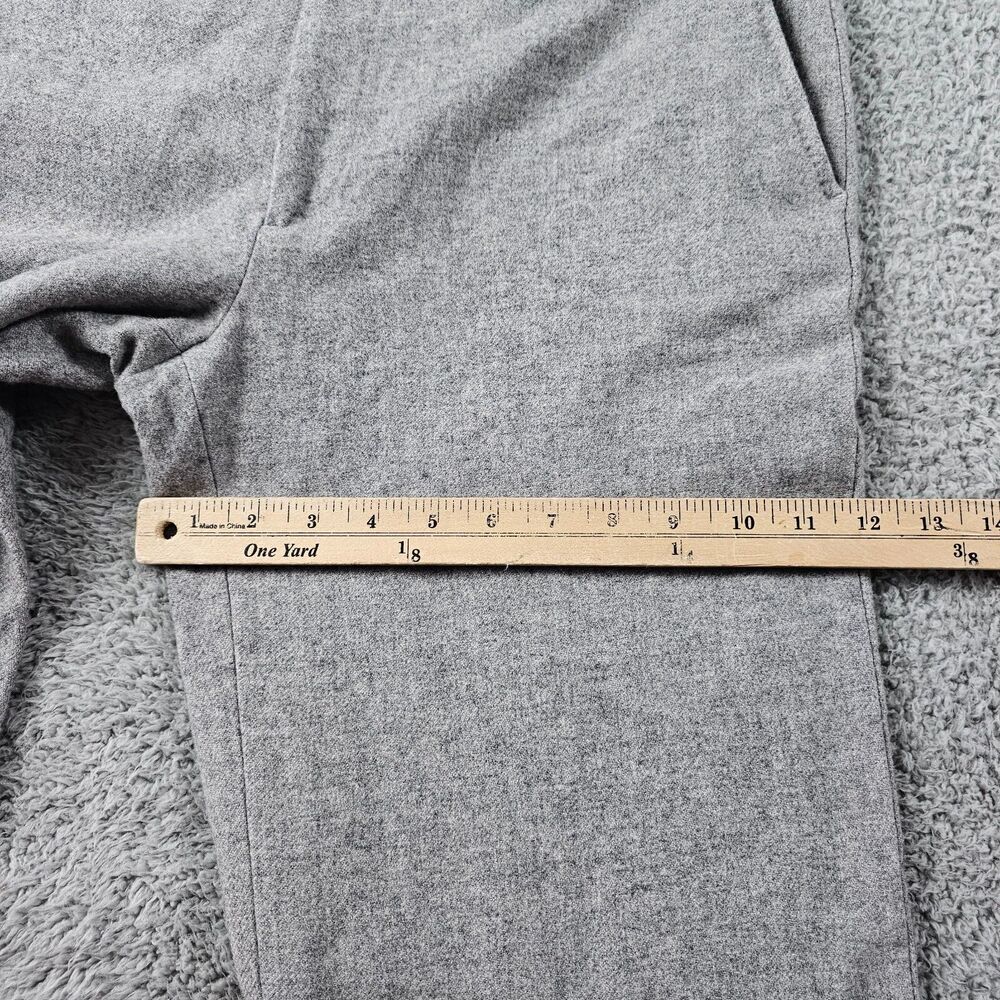 Gant Michael Bastian Pants Womans 36x32 Gray Wool Blend Flannel Wide Flare NEW - Picture 8 of 16